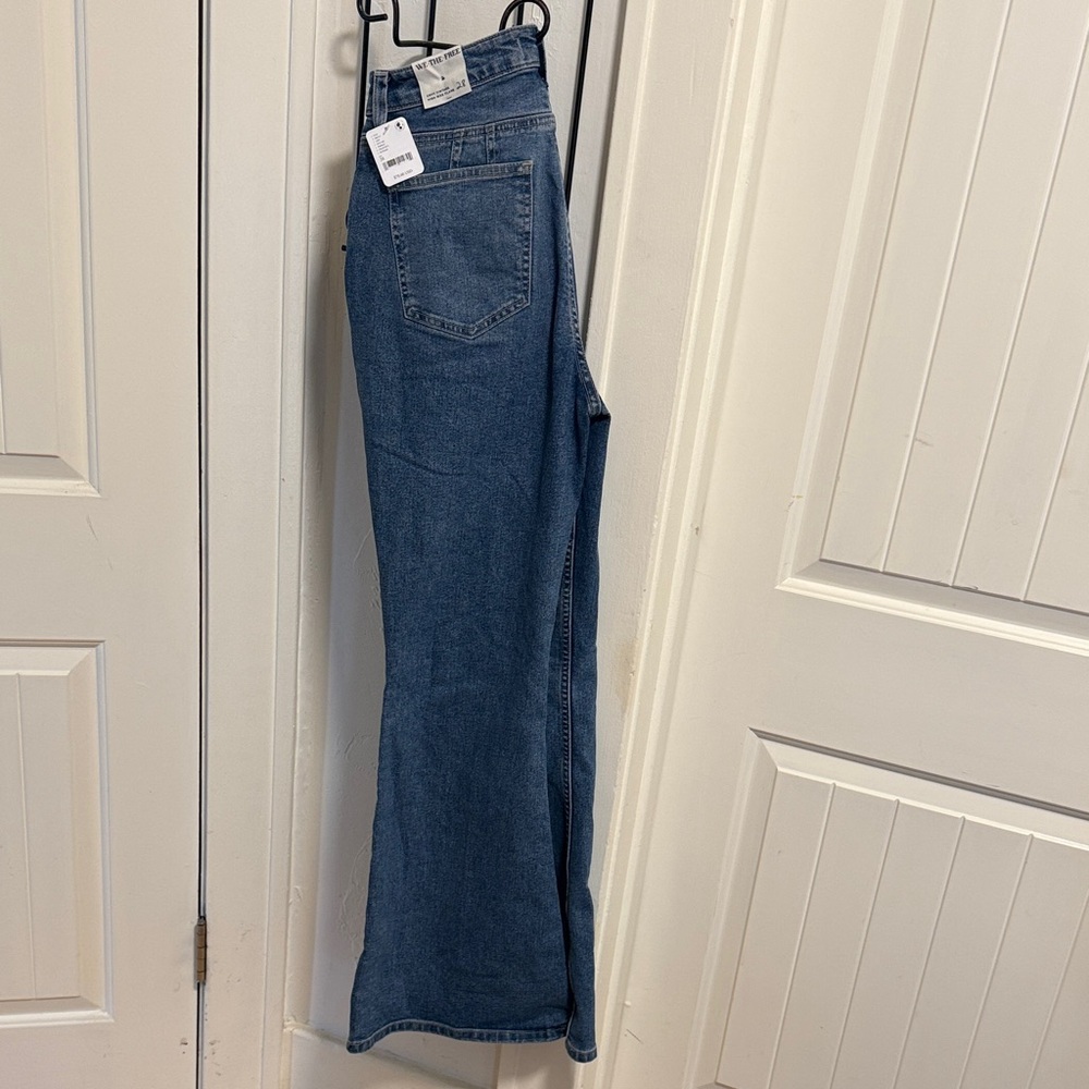 We The Free Blue Flare & Wide Leg Jeans